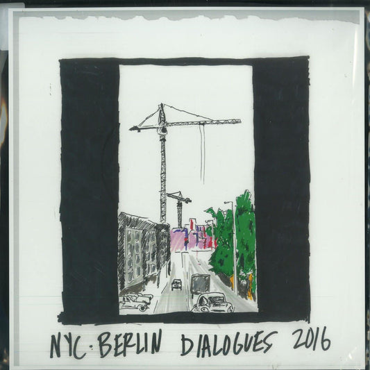 Second hand vinyl record of LEVON VINCENT – NYC-BERLIN DIALOGUES 2016, with colorful cover art and album details visible.
