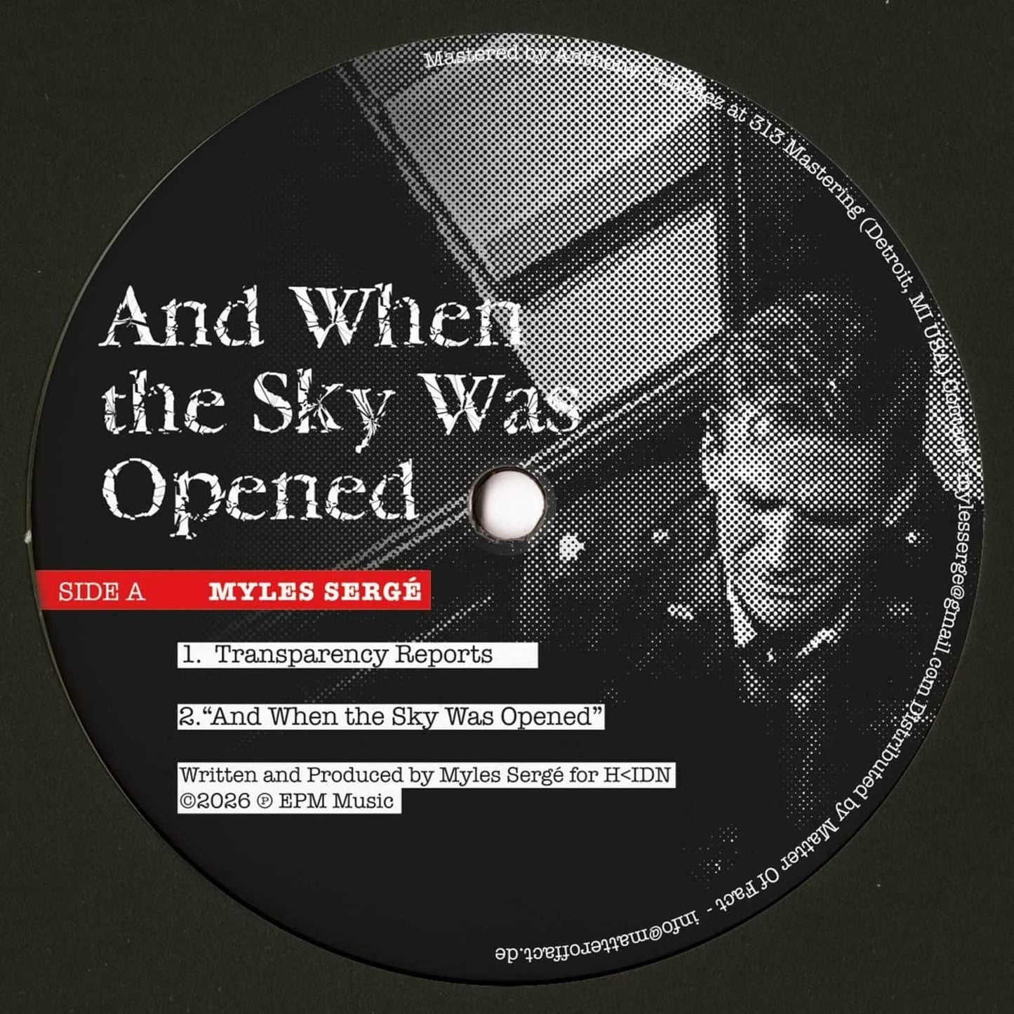 MYLES SERGÉ, JAMIE BISSMIRE – AND WHEN THE SKY WAS OPEN LP