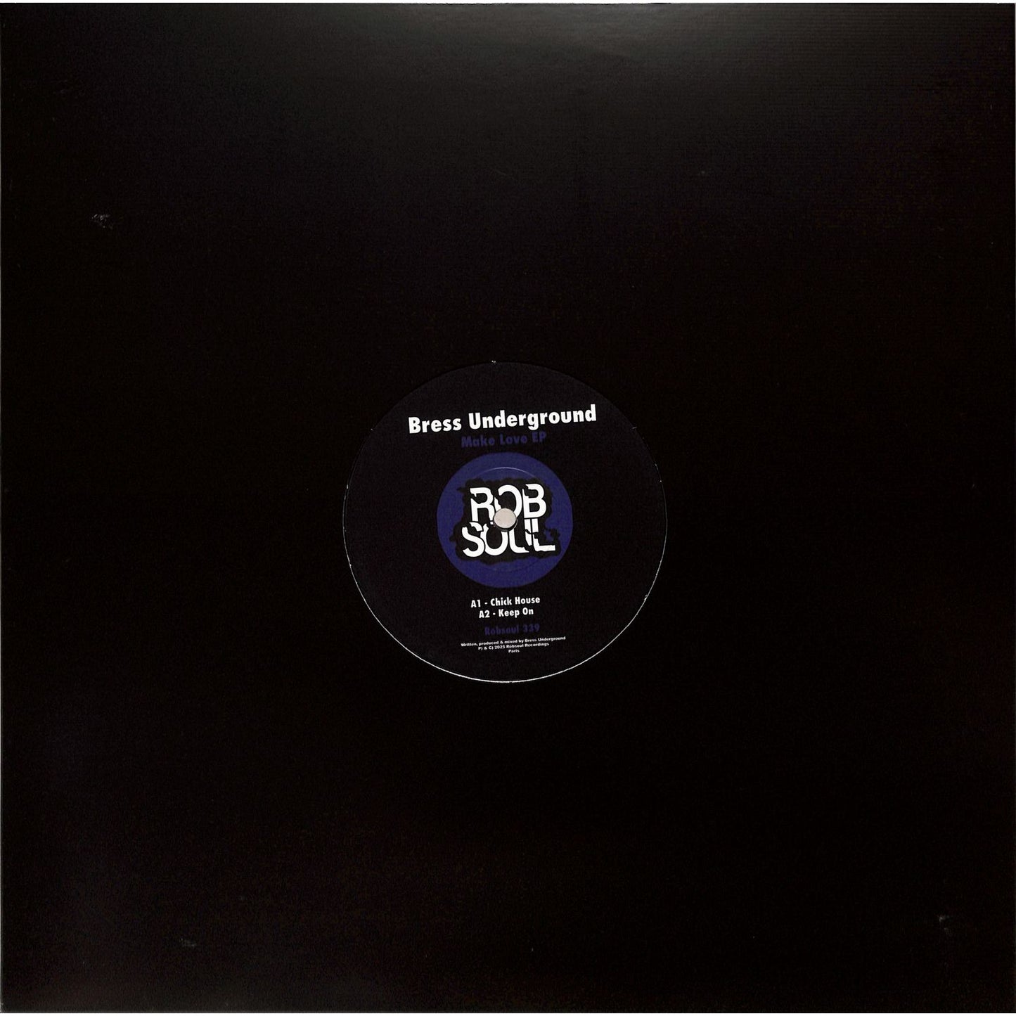 BRESS UNDERGROUND Make Love EP vinyl record by Syncrophone, featuring the front cover with abstract artwork and label details.