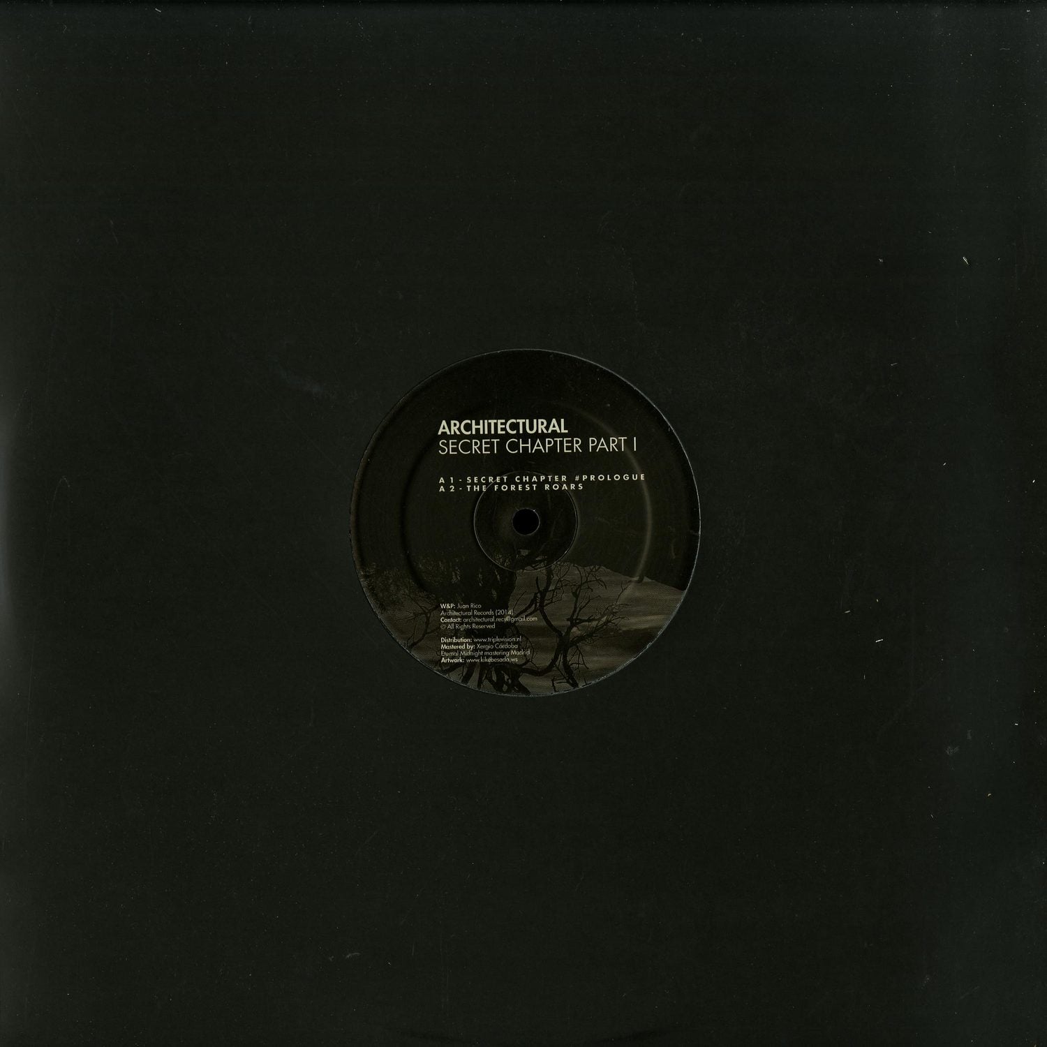Second Hand Architectural – Secret Chapter Part I vinyl record with colorful album cover art and vintage design.