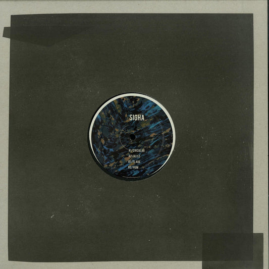 Second Hand SIGHA Untitled vinyl record with abstract cover art shown in the front view.