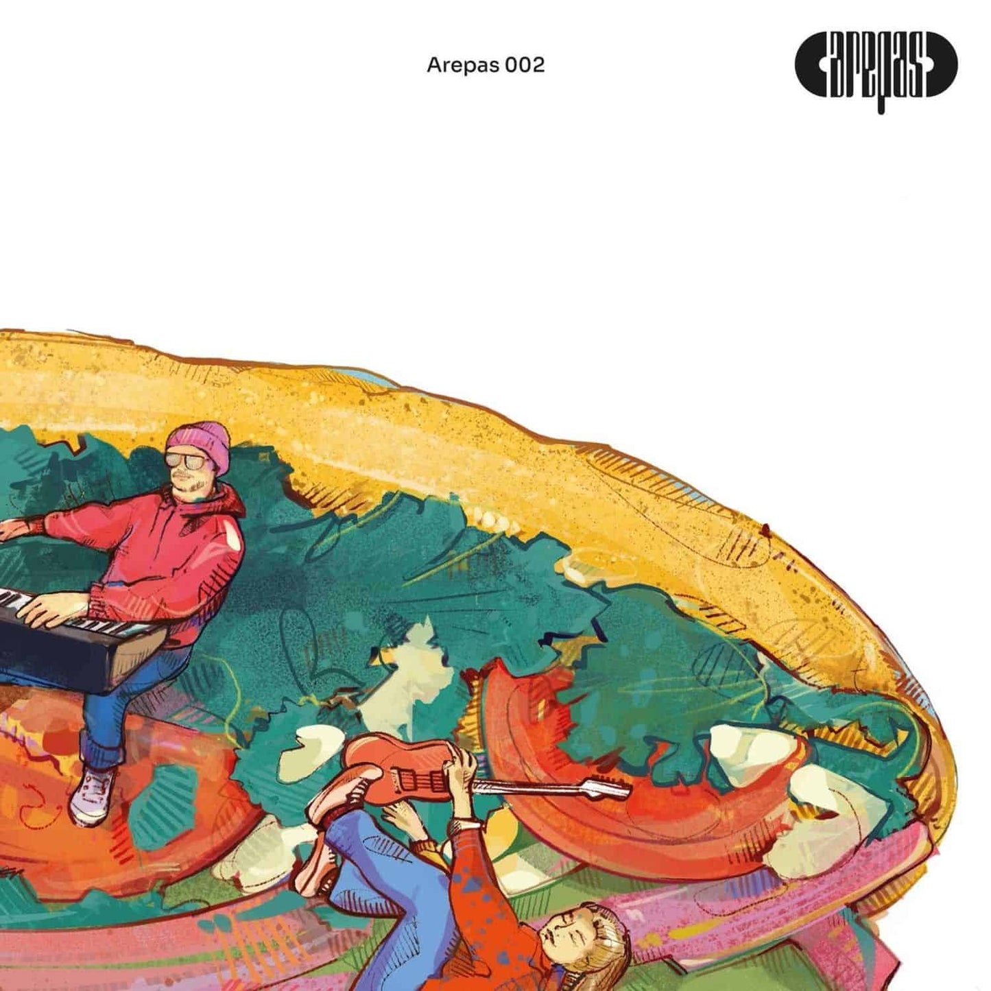 Decks ERWIN Ceylon Treats EP vinyl record with colorful album cover art featuring vibrant, tropical-inspired designs.