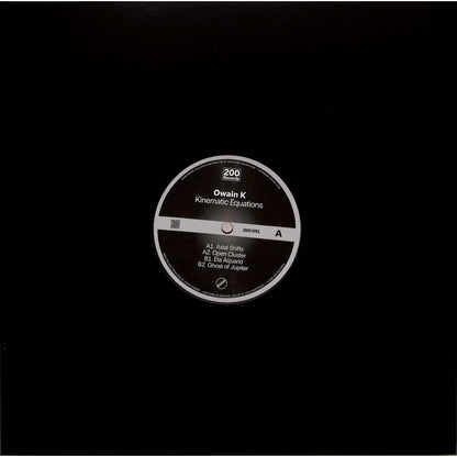 DBH vinyl record OWAIN K – Kinematic Equations EP with colorful abstract album art on the front.