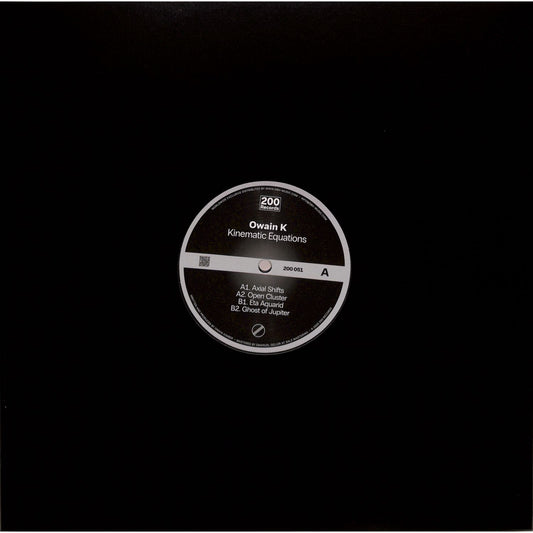 DBH vinyl record OWAIN K – Kinematic Equations EP with colorful abstract album art on the front.
