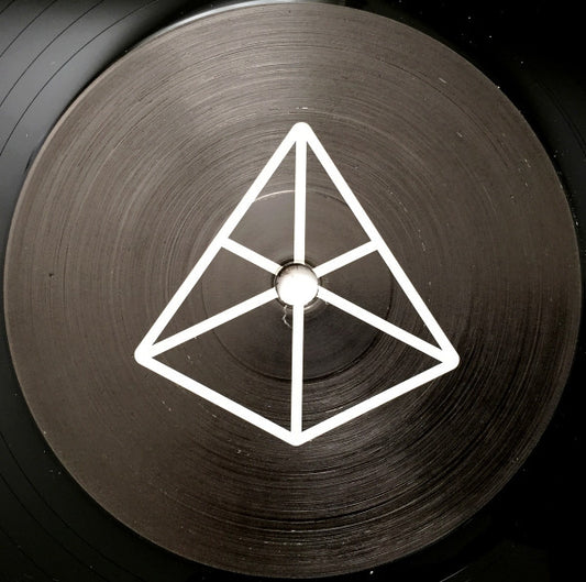 Vinyl record ARKITYP – M25 EP with colorful cover art, placed on a textured surface, showcasing the album design.