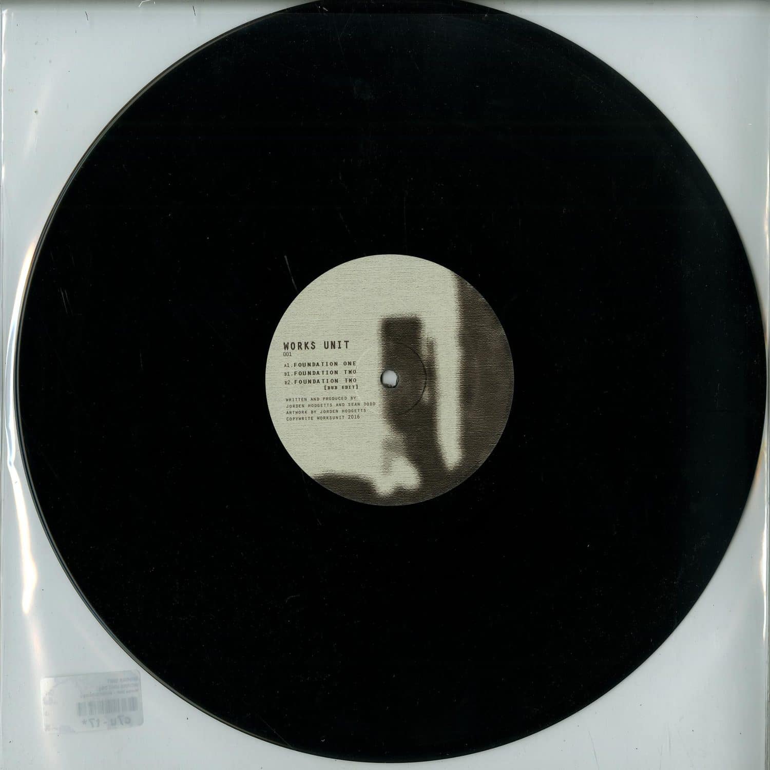 Second Hand vinyl record titled "WORKS UNIT – 001" shown from the front, featuring album artwork on the cover.