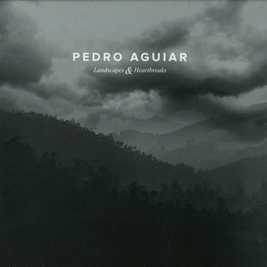 Second Hand vinyl record of Pedro Aguiar's "Landscapes & Heartbreaks" featuring album cover art with colorful landscape and heart imagery.
