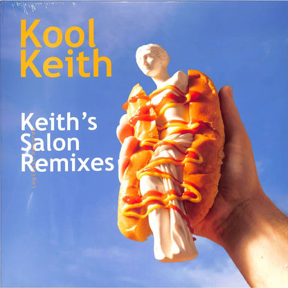 Syncrophone vinyl record featuring Kool Keith, Losoul, Flabbergast, and Ben Nevile’s Keith's Salon Remixes, with colorful album cover art.