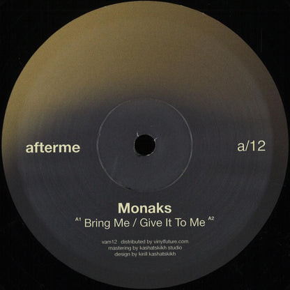 Vinyl Future VAM12 vinyl record by MONAKS, front view showing the record's label and design.