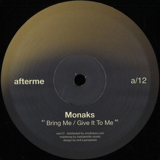 Vinyl Future VAM12 vinyl record by MONAKS, front view showing the record's label and design.