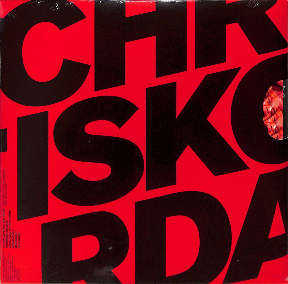 Chris Korda Apologize to the Future vinyl record by Word and Sound, front cover featuring abstract artwork and album title.