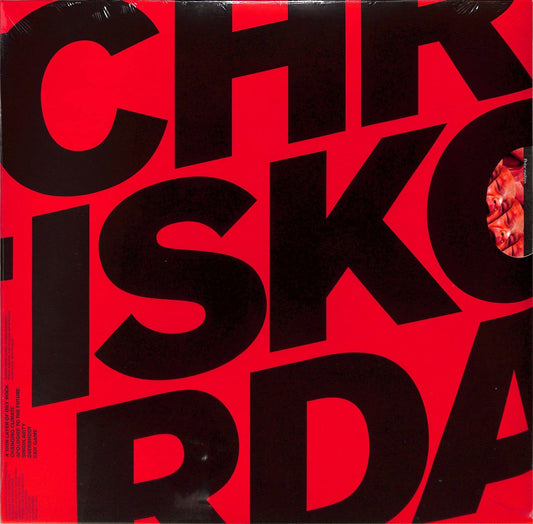 Chris Korda Apologize to the Future vinyl record by Word and Sound, front cover featuring abstract artwork and album title.