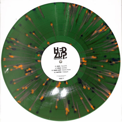 Syncrophone vinyl record Enzo Leep Vern Matpri HDZ #17 by JNJS, front cover with colorful abstract artwork.