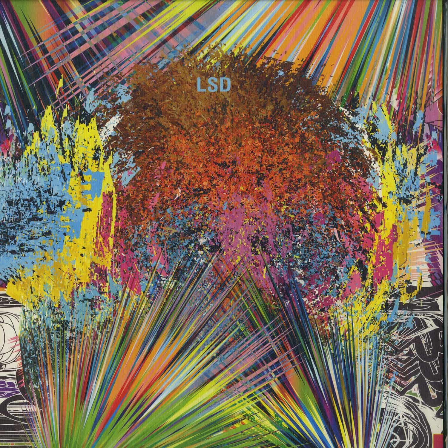 Second Hand LSD – PROCESS vinyl record with colorful album art and black vinyl surface, front view.