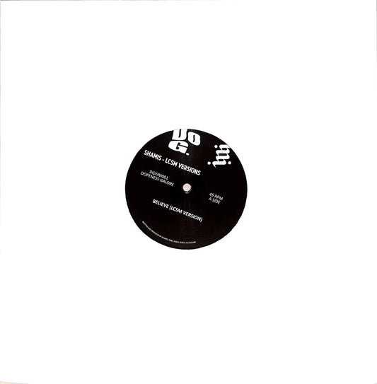 Decks Shamis LCSM vinyl record from the Likwid Continual Space Motion series, showing the front cover with abstract space-themed artwork.