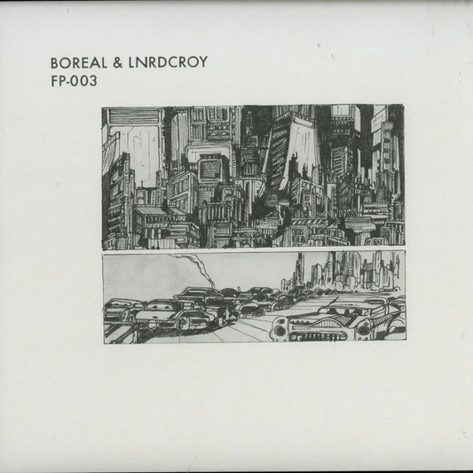 Second Hand vinyl record FP-003 by Boreal & LNRDCROY, showing the front cover with bold artwork and label details.