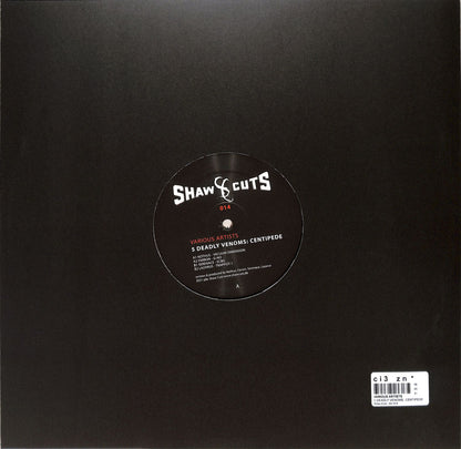 Vinyl record of "5 Deadly Venoms: Centipede" by NOTHUS, FARRON, SERENACE, LAZARUS from DBH label, featuring colorful cover art.