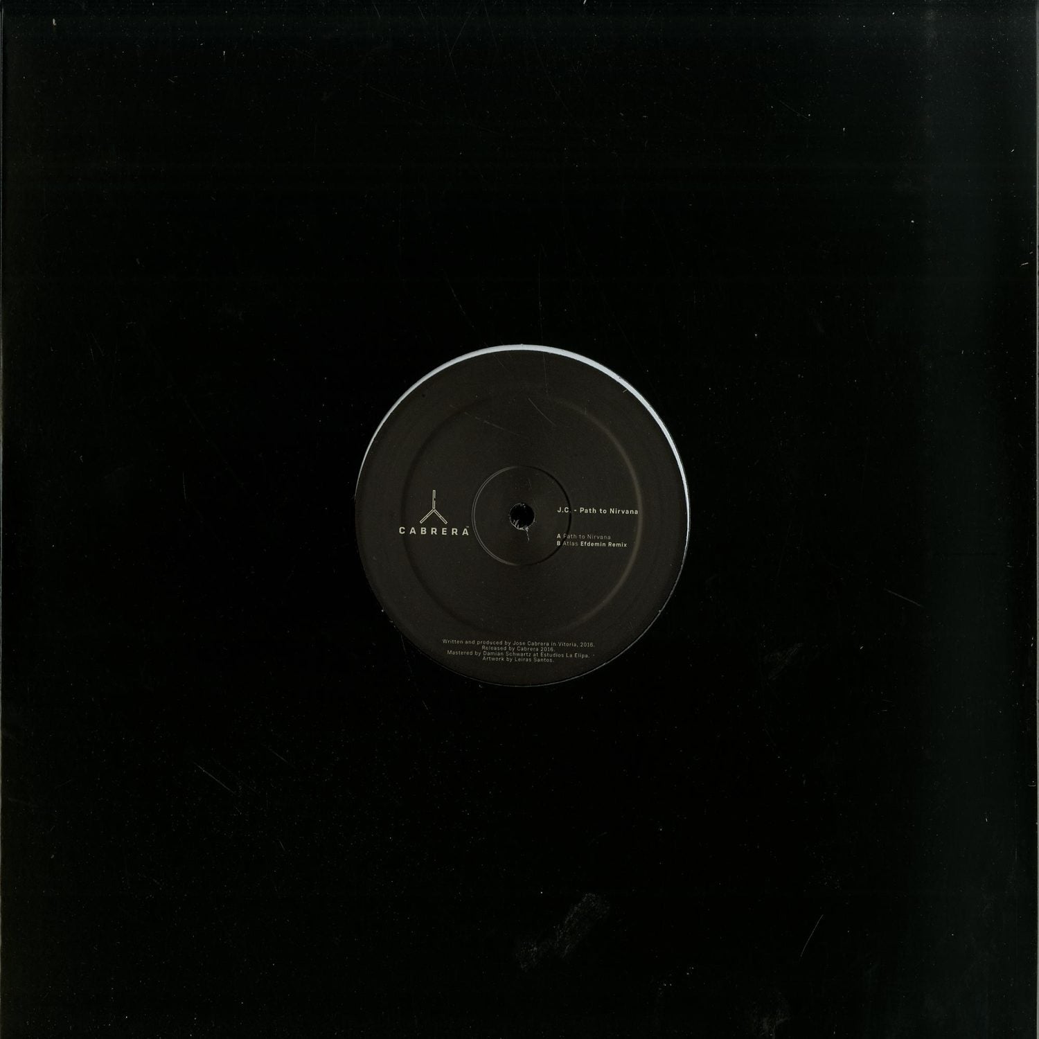 Second Hand vinyl record of J.C. – Path to Nirvana, front cover with artwork and album title.