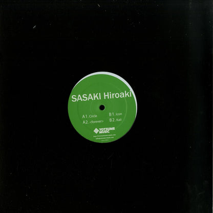 Second Hand SASAKI HIROAKI ICON EP vinyl record with colorful album art and black record label visible.