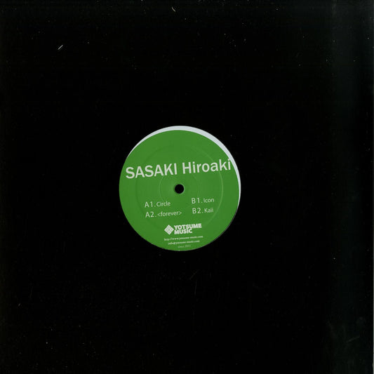 Second Hand SASAKI HIROAKI ICON EP vinyl record with colorful album art and black record label visible.