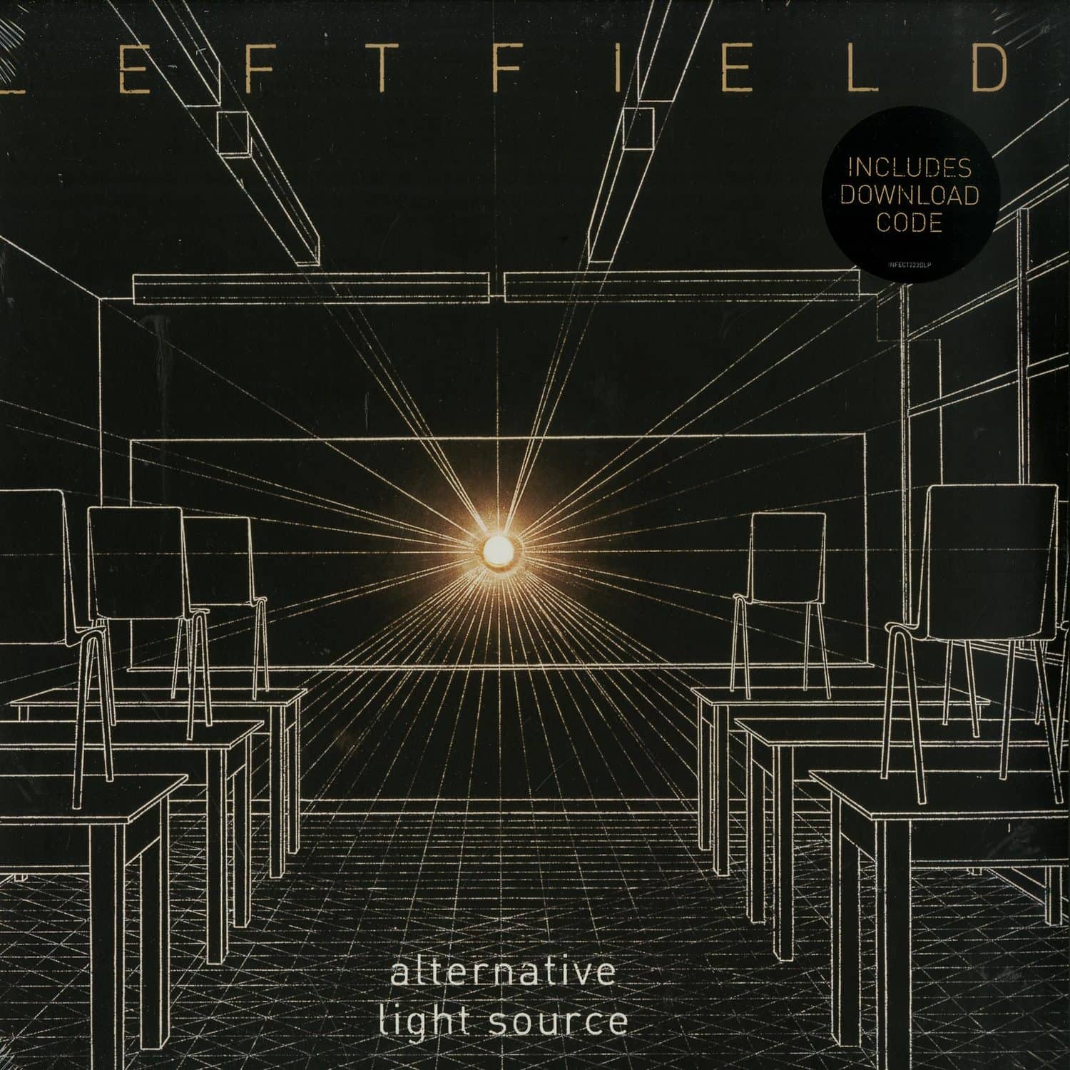 Second Hand vinyl record of LEFTFIELD – ALTERNATIVE LIGHT SOURCE, showing the front cover with abstract artwork.