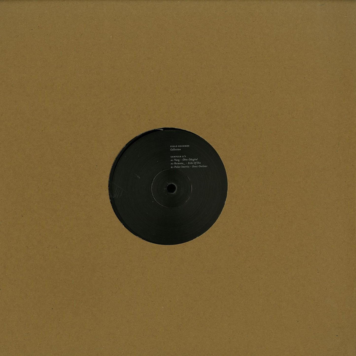 Second Hand VARG Remote Polar Inertia vinyl record from Collection Sampler 2/3, showing album cover with abstract artwork.