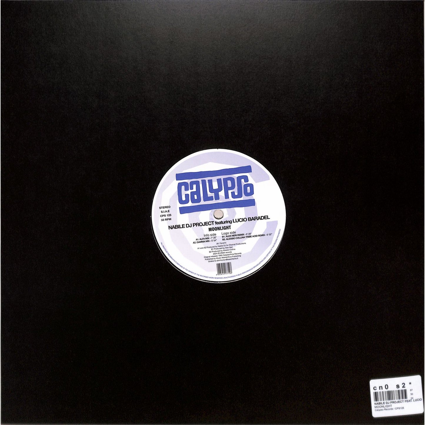 NABILE DJ PROJECT, LUCIO BARADEL, ALEX NERI, ALESSIO COLLINA ‎– MOONLIGHT