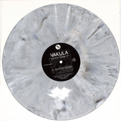 VAKULA Quantum Voyage EP vinyl record by Syncrophone, showing the front cover with abstract artwork and album title.