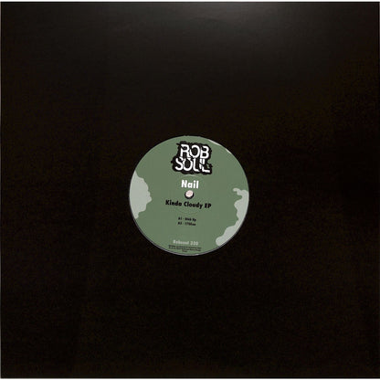 Syncrophone vinyl record NAIL – Kinda Cloudy EP with colorful abstract album art on the front.