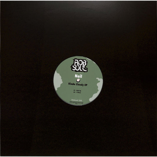 Syncrophone vinyl record NAIL – Kinda Cloudy EP with colorful abstract album art on the front.