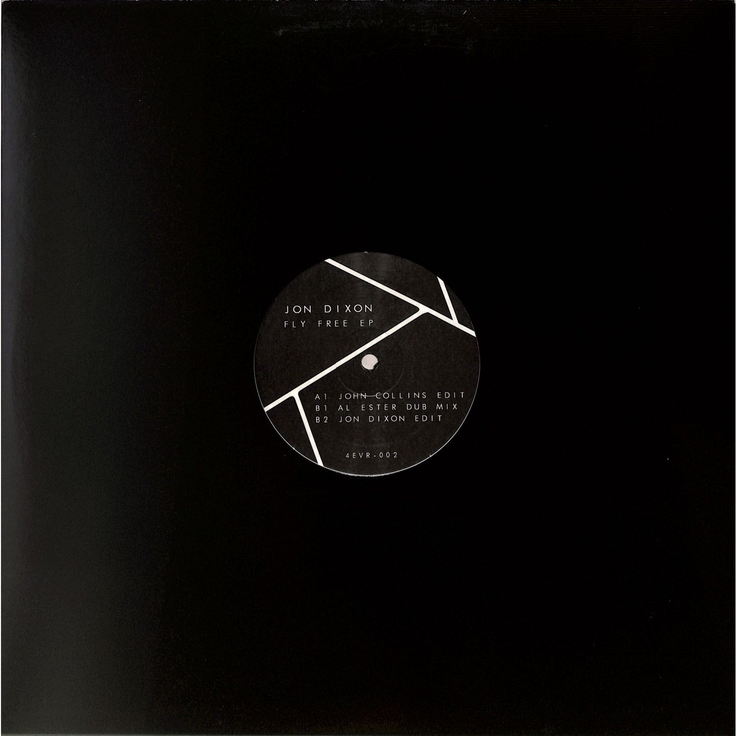 Rubadub vinyl record titled Fly Free EP by Jon Dixon, John Collins, and Al Ester, featuring colorful album cover art.