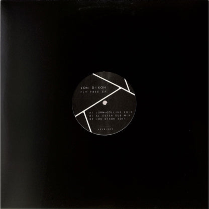 Rubadub vinyl record titled Fly Free EP by Jon Dixon, John Collins, and Al Ester, featuring colorful album cover art.