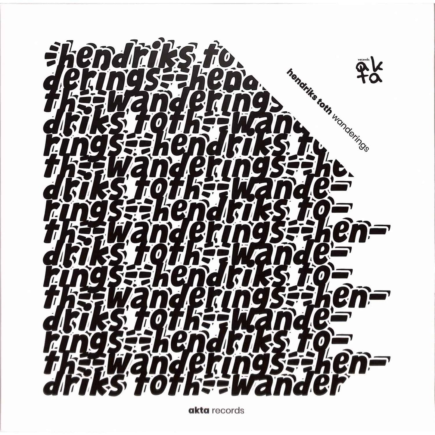 Yoyaku Hendriks Toth Wanderings vinyl record with colorful abstract artwork on the front cover.