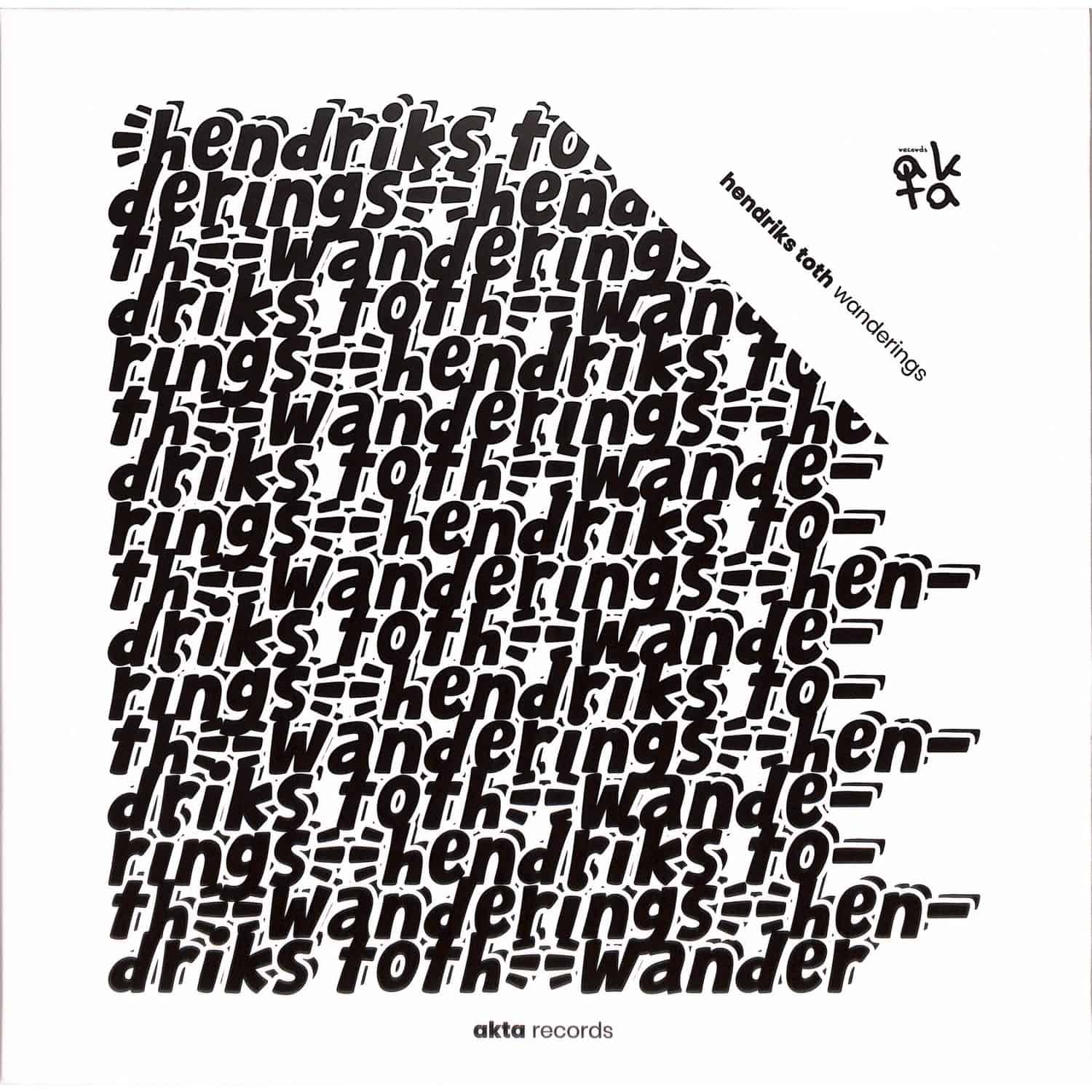 Yoyaku Hendriks Toth Wanderings vinyl record with colorful abstract artwork on the front cover.