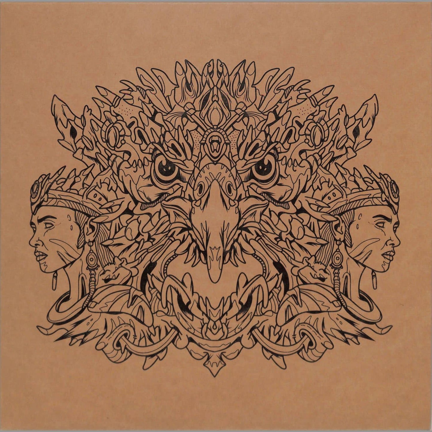 Vinyl record "Behind the Glass / On the Swing" by Mihai Popoviciu and Markus Homm, featuring album cover art with abstract imagery.