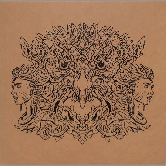 Vinyl record "Behind the Glass / On the Swing" by Mihai Popoviciu and Markus Homm, featuring album cover art with abstract imagery.