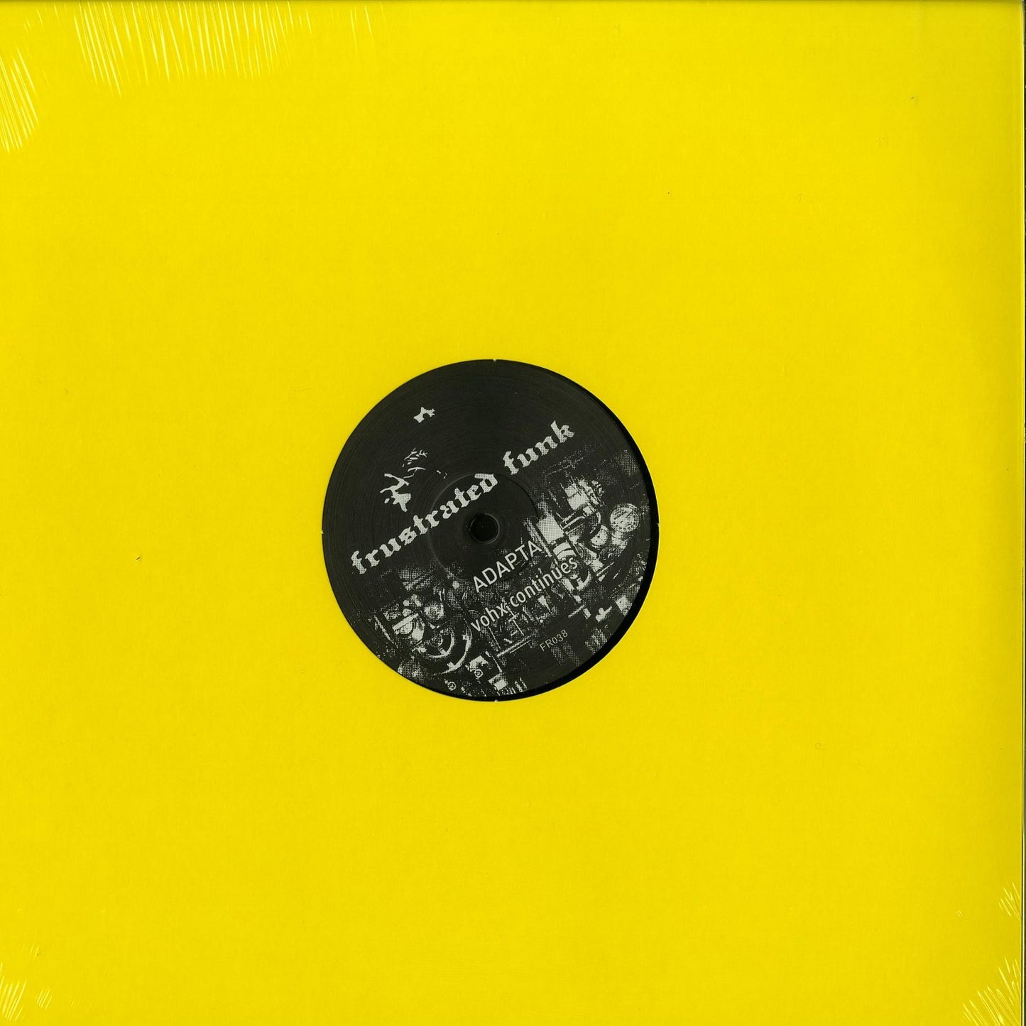 Second Hand ADAPTA VOHX Continues vinyl record with colorful album cover art, featuring bold graphics and vibrant design.