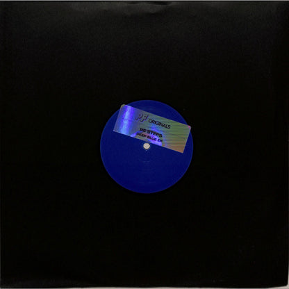 Yoyaku 95 STEPS – DEEP BLUE vinyl record with deep blue label and minimal design, front view showing record surface and label details