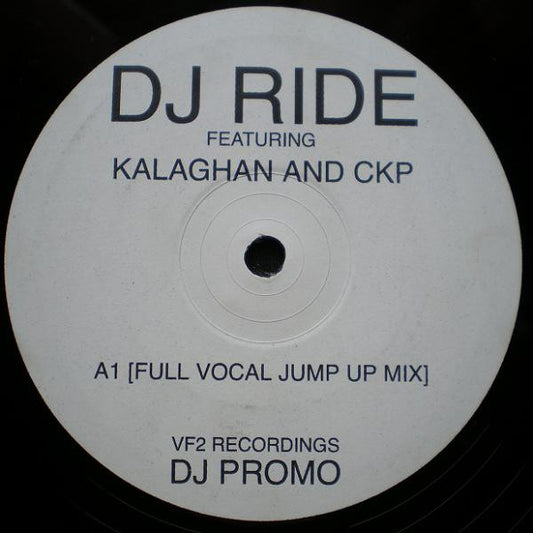 Vinyl record titled "Circles" by DJ Ride featuring Kalaghan and CKP, shown with the record cover art and label details.