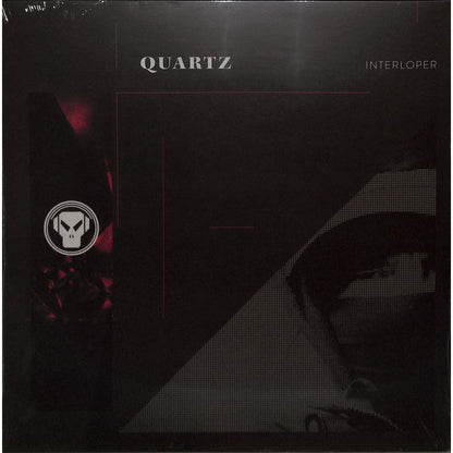 Vinyl record "Interloper" by Quartz from Word and Sound, front cover art featuring abstract design and bold typography.
