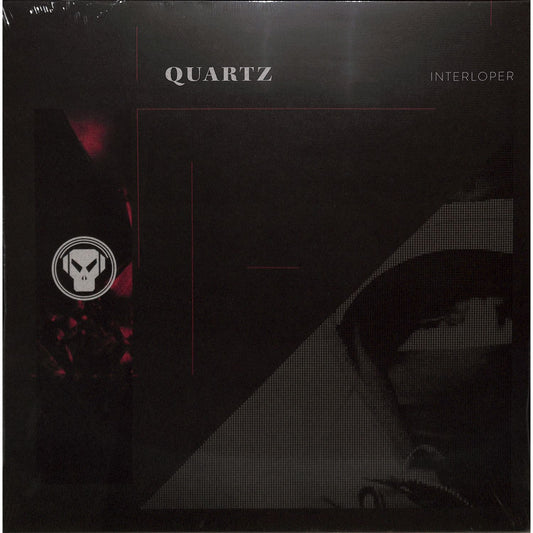 Vinyl record "Interloper" by Quartz from Word and Sound, front cover art featuring abstract design and bold typography.