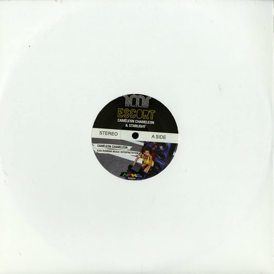 Decks vinyl record featuring ESCORT, Ilija Rudman, Max Essa with Chameleon & Starlight remixes, shown in a close-up of the record cover.