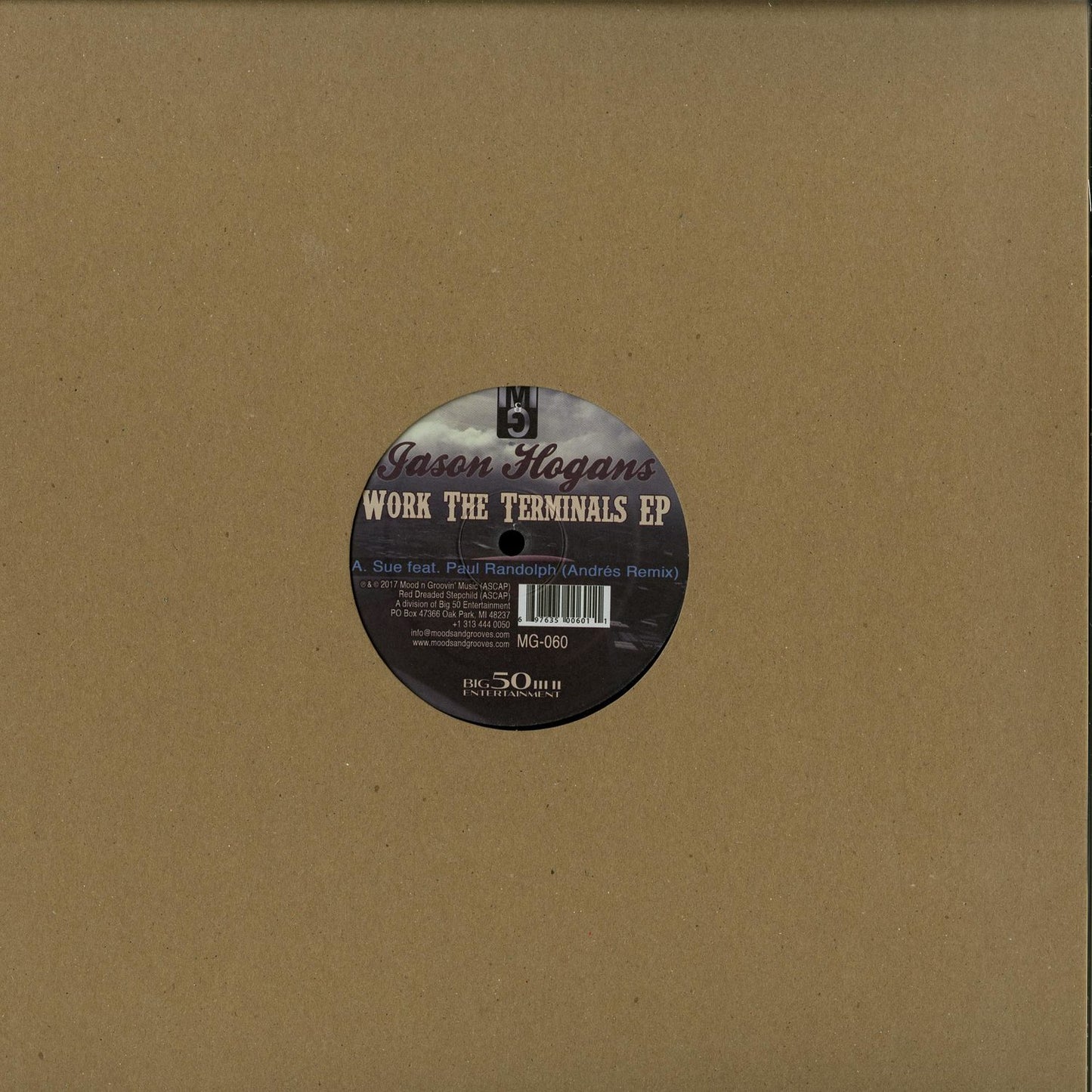 Decks vinyl record "Work the Terminals" by Jason Hogans, Andrés, and Paul Randolph, featuring colorful abstract artwork on the front cover.