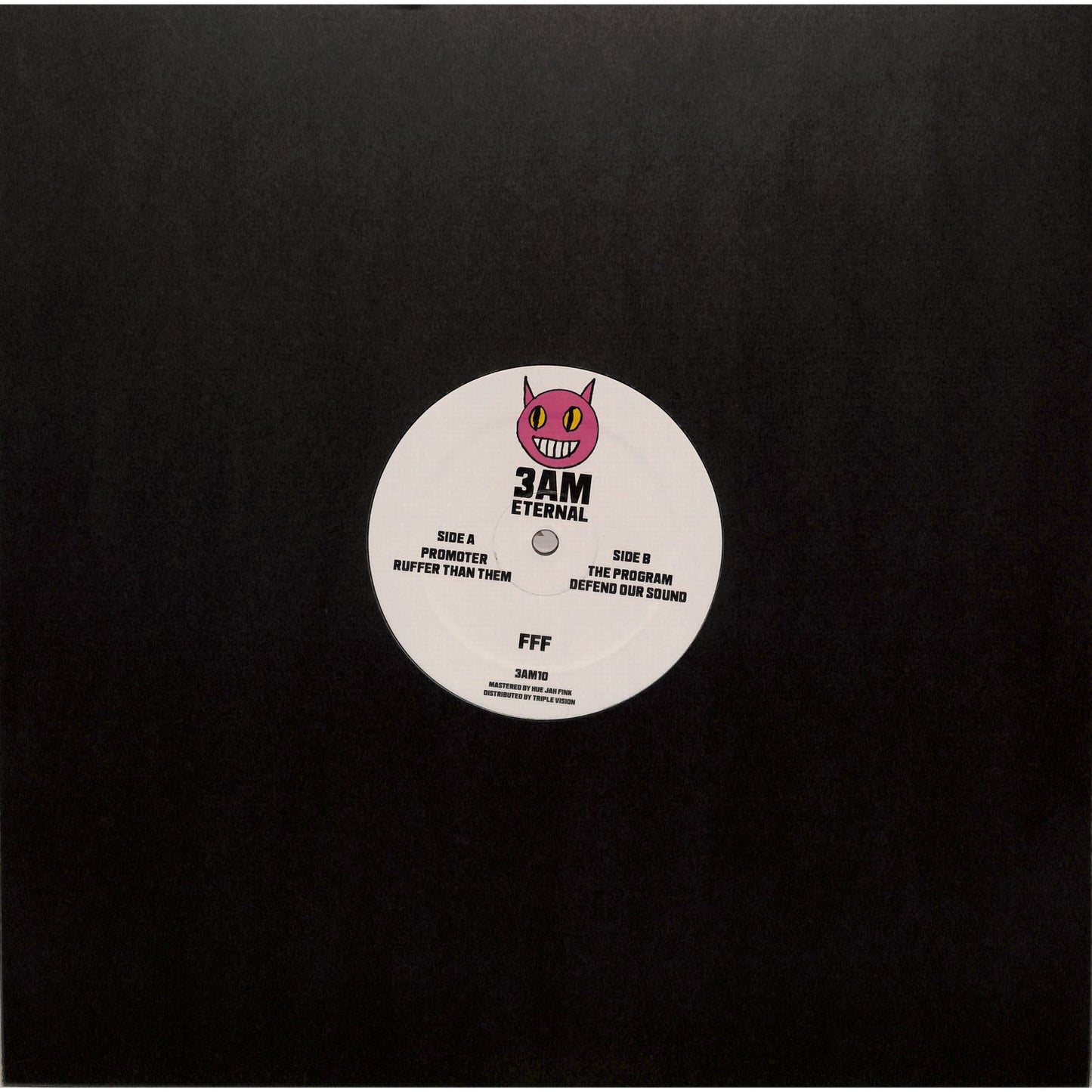 Triple Vision vinyl record titled FFF – THE PROGRAM with colorful album cover art, front view, high-quality print.