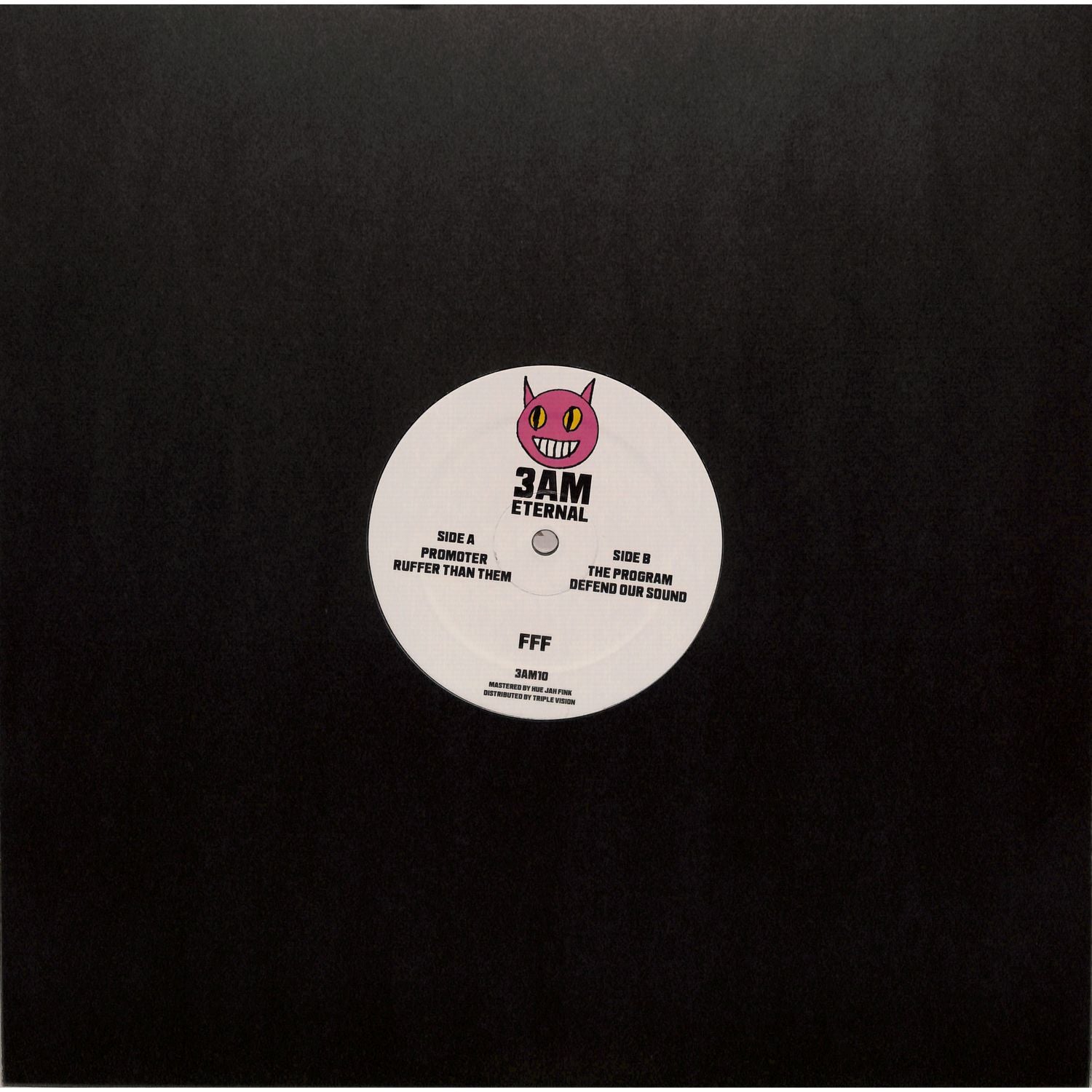 Triple Vision vinyl record titled FFF – THE PROGRAM with colorful album cover art, front view, high-quality print.