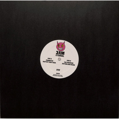 Triple Vision vinyl record titled FFF – THE PROGRAM with colorful album cover art, front view, high-quality print.