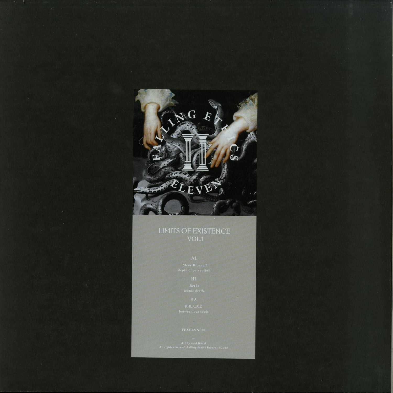 Second Hand vinyl record of STEVE BICKNELL, REEKO, P.E.A.R.L. – LIMITS OF EXISTENCE VOL.1, showing the album cover art.