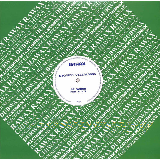 DBH vinyl record "Salvador Part II/III" by Ricardo Villalobos, front cover featuring abstract artwork and bold typography.