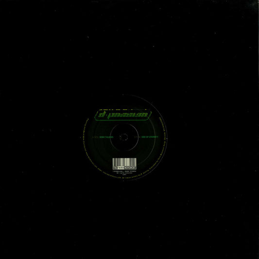 Second Hand D-PASSION vinyl record titled "DONE TALKING / END OF ETERNITY" with colorful album cover artwork.