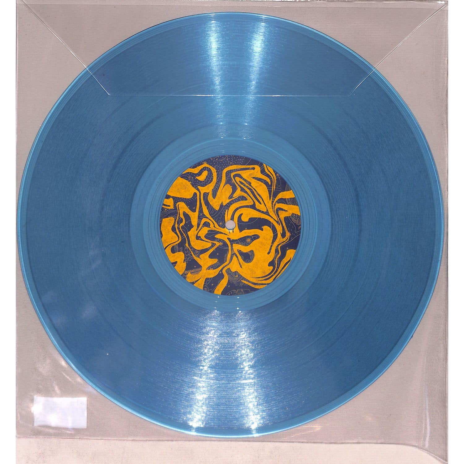 Vinyl record titled SATOSHI TOMIIE – TRI-DUB by Syncrophone, showing the front cover with abstract artwork and album details.